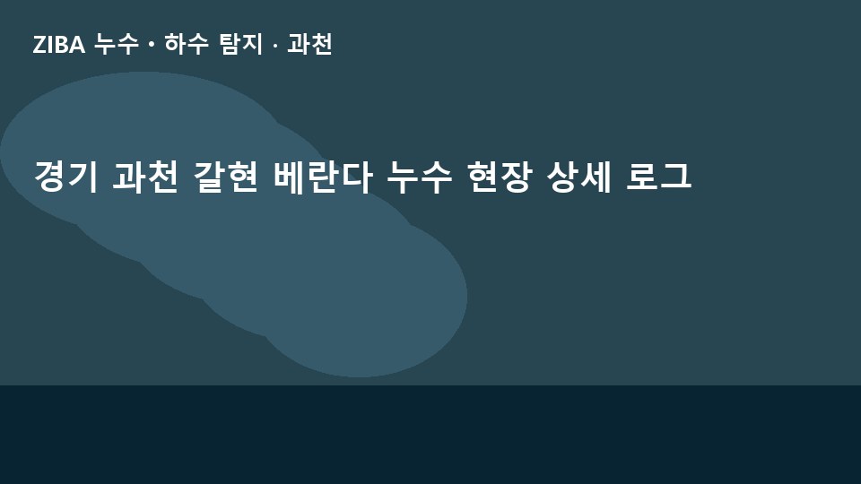경기 과천 갈현 베란다 누수 현장 상세 로그